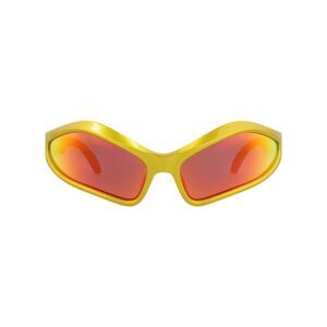 Balenciaga Shield-Frame Bio Injection Sunglasses Yellow Unisex-Adult